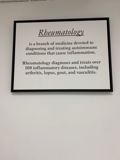 Rheumatology - Framed Canvas - Physician Art